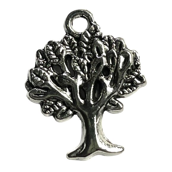 Tree of Life Pendant Silver Tone Charm Bracelet Necklace B Jewelry Craft Dangle - Picture 1 of 2